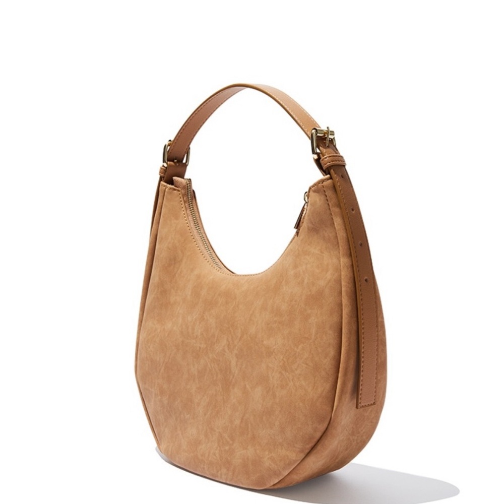 4th & Reckless Una Faux Suede Crescent Bag Purse